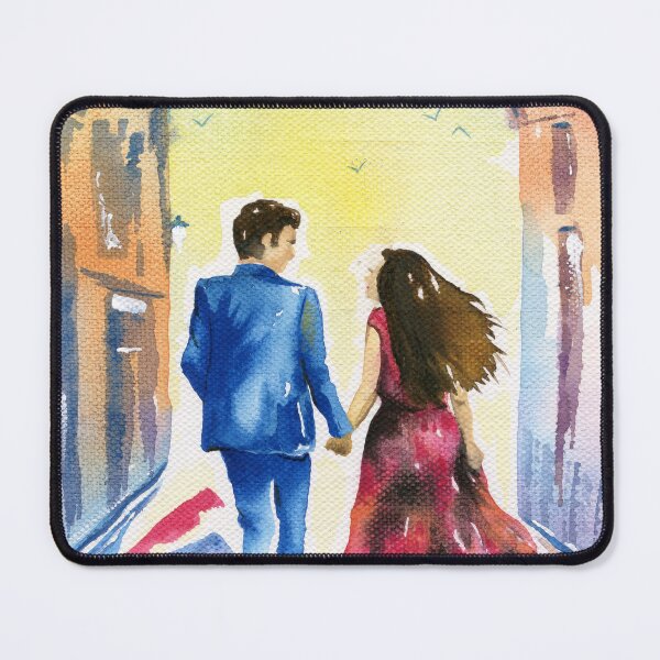 Item preview, Golden Hour Stroll: A Watercolour Romance designed and sold by Cass Harker Studio.