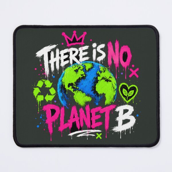 Item preview, THERE IS NO PLANET B Graffiti Earth Shirt | Eco Streetwear designed and sold by JustResultsCo.