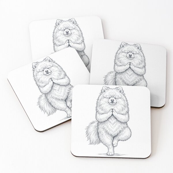 Item preview, Vintage Pomeranian Yoga Tree Pose Dog Mom Lover designed and sold by TerryConnells.