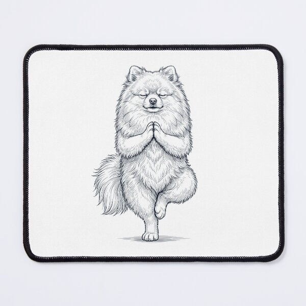 Item preview, Vintage Pomeranian Yoga Tree Pose Dog Mom Lover designed and sold by TerryConnells.