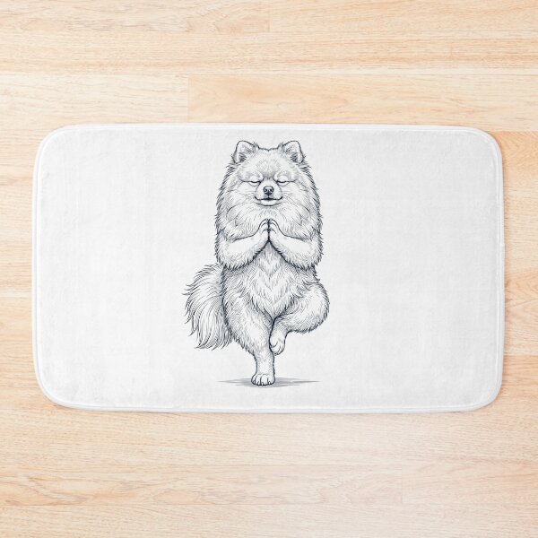 Item preview, Vintage Pomeranian Yoga Tree Pose Dog Mom Lover designed and sold by TerryConnells.