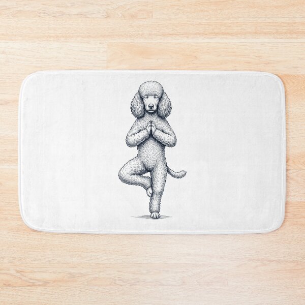 Item preview, Vintage Poodle Yoga Tree Pose Dog Mom Lover designed and sold by TerryConnells.