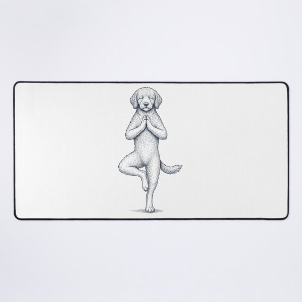 Item preview, Vintage Portuguese Water Dog Yoga Tree Pose Dog Mom Lover designed and sold by TerryConnells.