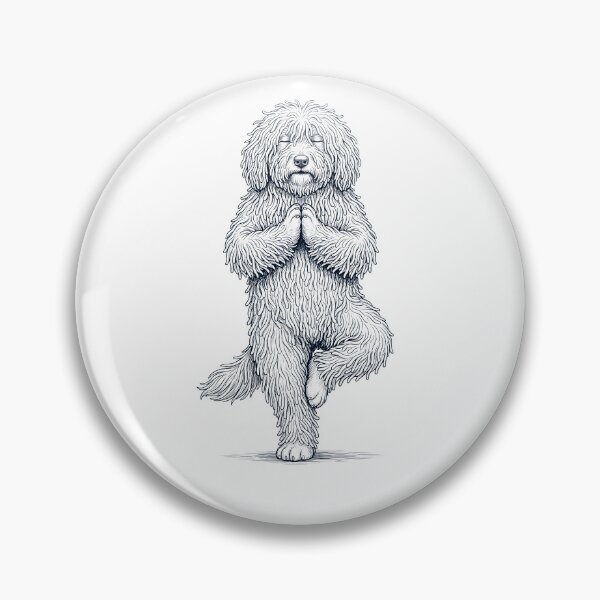 Item preview, Vintage Puli Yoga Tree Pose Dog Mom Lover designed and sold by TerryConnells.