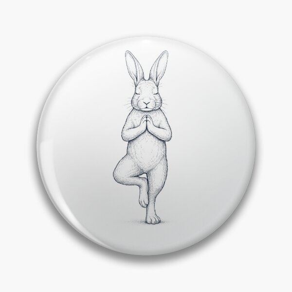Item preview, Vintage Rabbit Yoga Tree Pose Animal Lover designed and sold by TerryConnells.