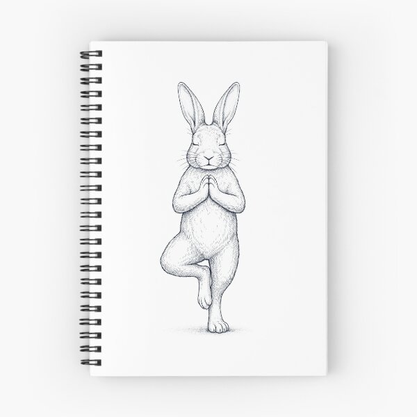 Item preview, Vintage Rabbit Yoga Tree Pose Animal Lover designed and sold by TerryConnells.