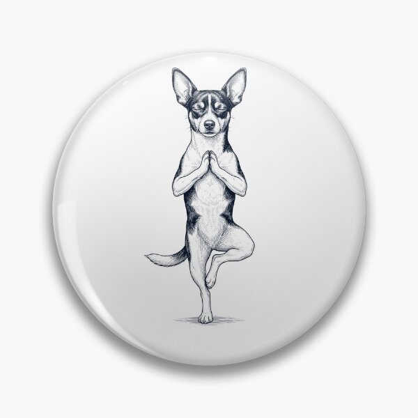 Item preview, Vintage Rat Terrier Yoga Tree Pose Dog Mom Lover designed and sold by TerryConnells.