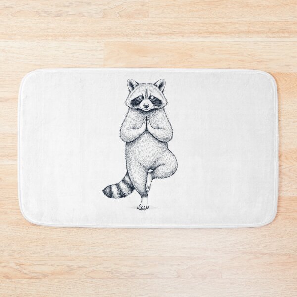 Item preview, Vintage Raccoon Yoga Tree Pose Animal Lover designed and sold by TerryConnells.