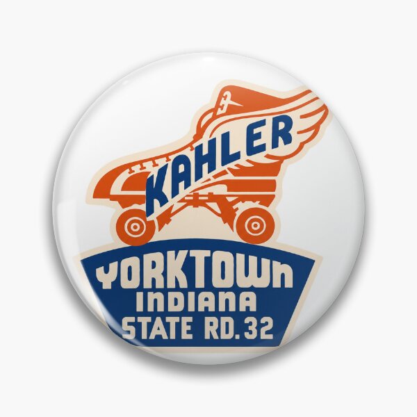 Item preview, Kahler Yorktown Indiana Roller Skating Rink Sticker Decal Label Design 2 designed and sold by tislord.