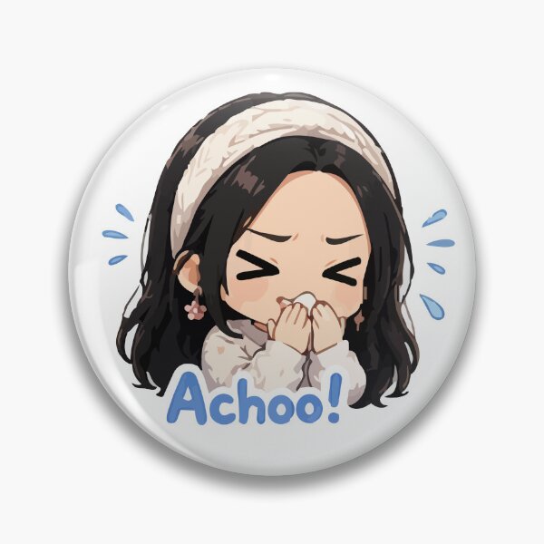 Item preview, Too Cute to Be Sick – Kawaii Sneezing Character Illustration designed and sold by MarWachaN.