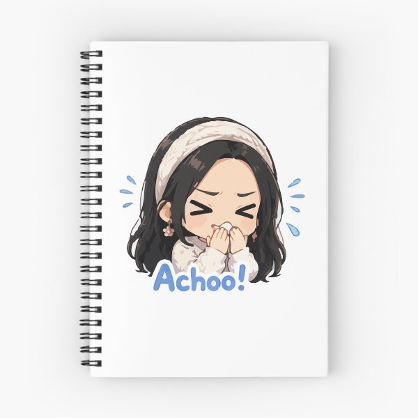 Item preview, Too Cute to Be Sick – Kawaii Sneezing Character Illustration designed and sold by MarWachaN.