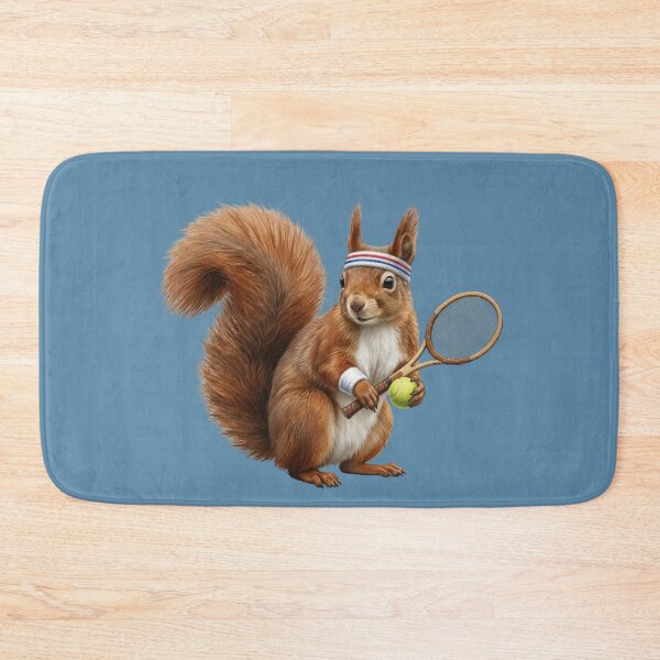 Item preview, Tennis Ace Squirrel: Realistic Sports Wildlife Design designed and sold by Wild Hare.