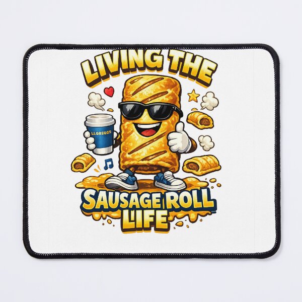 Item preview, Living the Sausage Roll Life Funny British Bakery Design – UK Snack Humour designed and sold by GarnerSupplyCo.