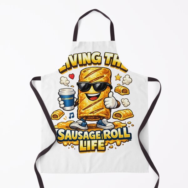 Item preview, Living the Sausage Roll Life Funny British Bakery Design – UK Snack Humour designed and sold by GarnerSupplyCo.