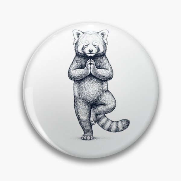 Item preview, Vintage Red Panda Yoga Tree Pose Animal Lover designed and sold by TerryConnells.