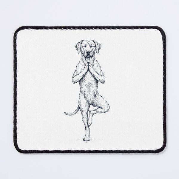 Item preview, Vintage Rhodesian Ridgeback Yoga Tree Pose Dog Mom Lover designed and sold by TerryConnells.