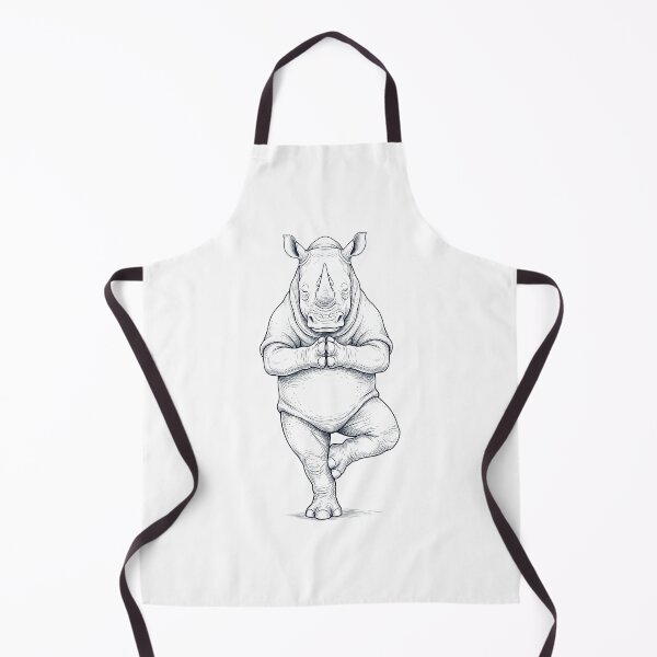 Item preview, Vintage Rhino Yoga Tree Pose Animal Lover designed and sold by TerryConnells.