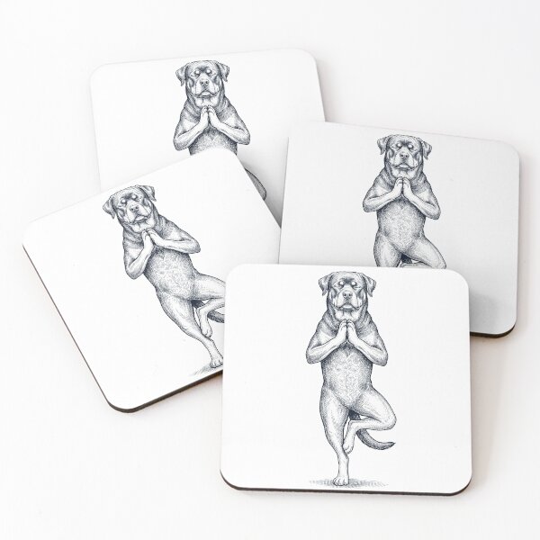 Item preview, Vintage Rottweiler Yoga Tree Pose Dog Mom Lover designed and sold by TerryConnells.