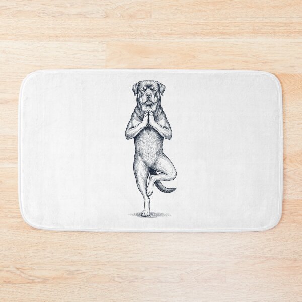 Item preview, Vintage Rottweiler Yoga Tree Pose Dog Mom Lover designed and sold by TerryConnells.