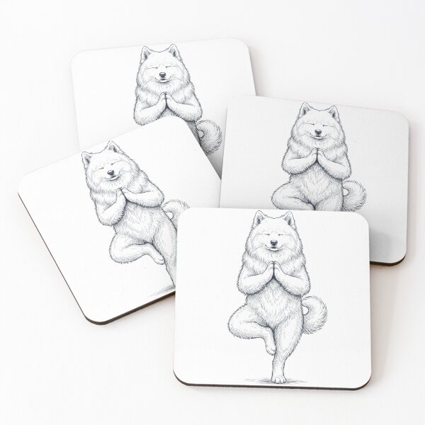 Item preview, Vintage Samoyed Yoga Tree Pose Dog Mom Lover designed and sold by TerryConnells.