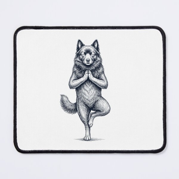 Item preview, Vintage Schipperke Yoga Tree Pose Dog Mom Lover designed and sold by TerryConnells.