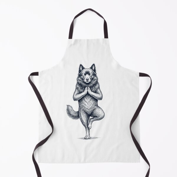 Item preview, Vintage Schipperke Yoga Tree Pose Dog Mom Lover designed and sold by TerryConnells.