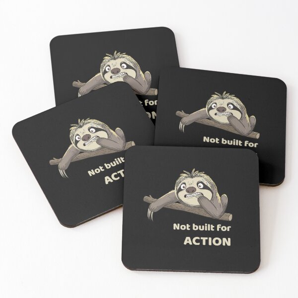 Item preview, Not Built For ACTION | Funny Lazy Sloth  designed and sold by FMproject.