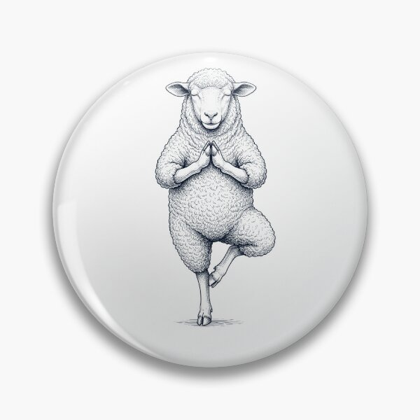 Item preview, Vintage Sheep Yoga Tree Pose Animal Lover designed and sold by TerryConnells.