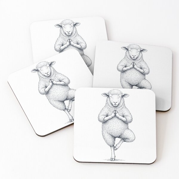 Item preview, Vintage Sheep Yoga Tree Pose Animal Lover designed and sold by TerryConnells.