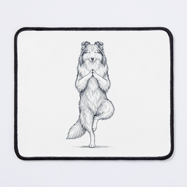 Item preview, Vintage Shetland Sheepdog Yoga Tree Pose Dog Mom Lover designed and sold by TerryConnells.
