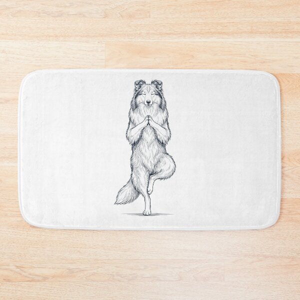 Item preview, Vintage Shetland Sheepdog Yoga Tree Pose Dog Mom Lover designed and sold by TerryConnells.