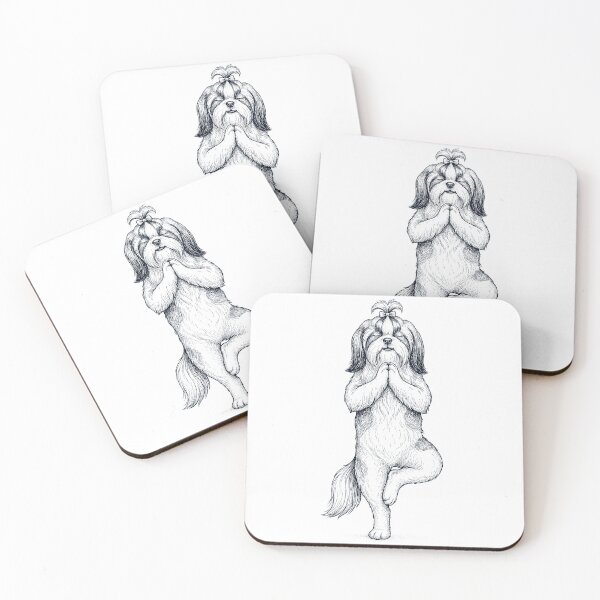 Item preview, Vintage Shih Tzu Yoga Tree Pose Dog Mom Lover designed and sold by TerryConnells.