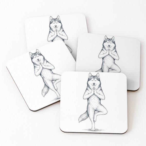 Item preview, Vintage Siberian Husky Yoga Tree Pose Dog Mom Lover designed and sold by TerryConnells.