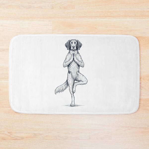 Item preview, Vintage Small Munsterlander Pointer Yoga Tree Pose Dog Mom Lover designed and sold by TerryConnells.