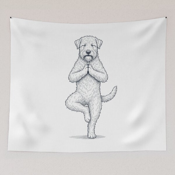 Artikelvorschau, Vintage Soft Coated Wheaten Terrier Yoga-Baumpose Hundemama-Liebhaber entworfen und verkauft von TerryConnells.
