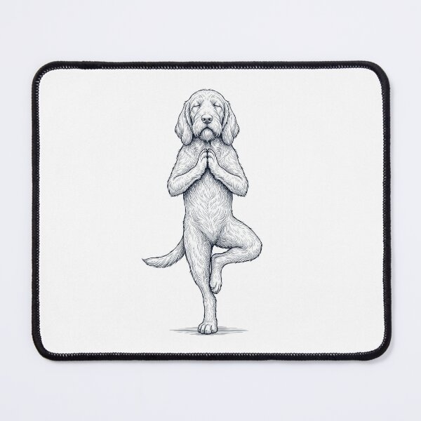 Item preview, Vintage Spinone Italiano Yoga Tree Pose Dog Mom Lover designed and sold by TerryConnells.