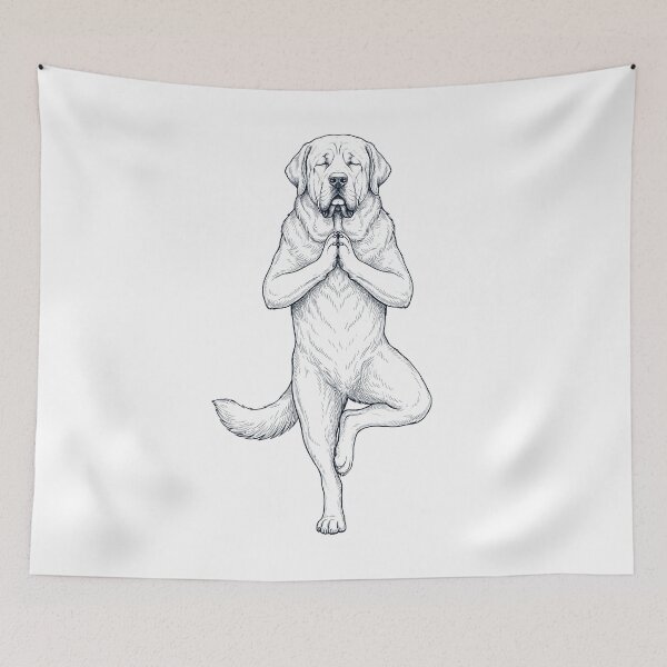 Item preview, Vintage Spanish Mastiff Yoga Tree Pose Dog Mom Lover designed and sold by TerryConnells.