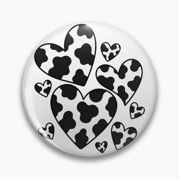 Item preview, Cow Print Hearts Cute Western Aesthetic Design designed and sold by NaphDesigns.
