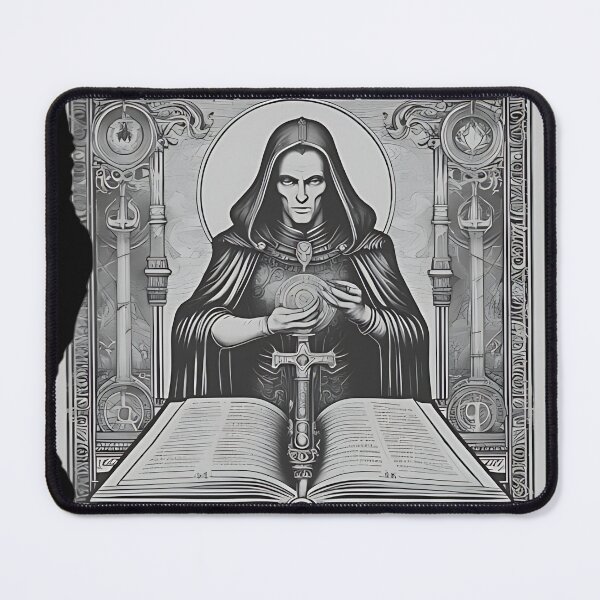 Item preview, Gothic Vampire Necromancer Patch, Occult Wizard Grimoire Engraving designed and sold by DarkOriginArts.