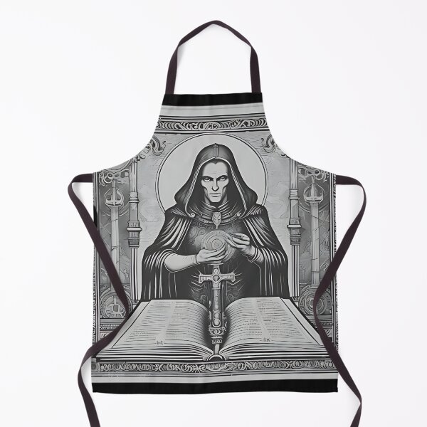 Item preview, Gothic Vampire Necromancer Patch, Occult Wizard Grimoire Engraving designed and sold by DarkOriginArts.