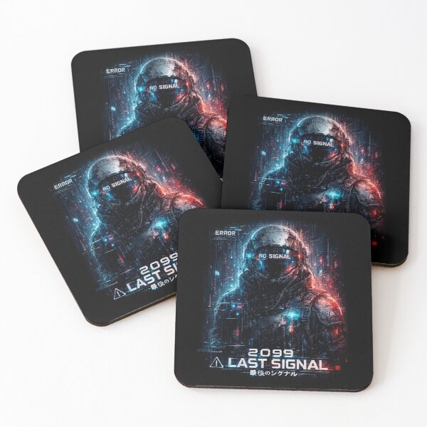 Item preview, Last Signal 2099 Cyberpunk Astronaut No Signal Sci-Fi Artwork designed and sold by NeonVoid Studio.