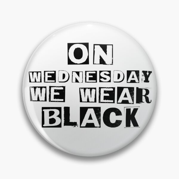 Item preview, Doodle Quote on wednesdays we wear black designed and sold by Izaa-aart.