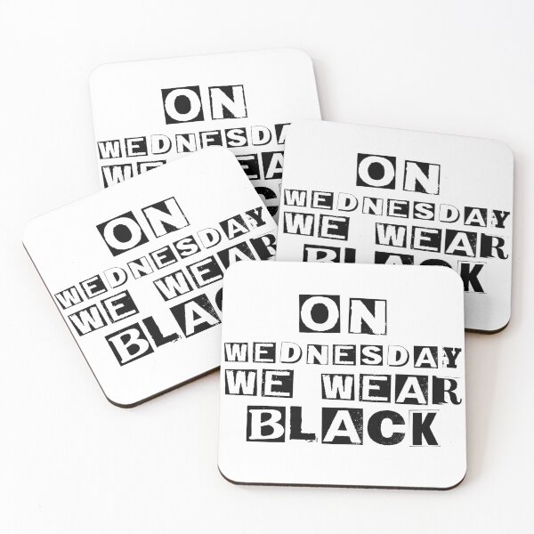Item preview, Doodle Quote on wednesdays we wear black designed and sold by Izaa-aart.