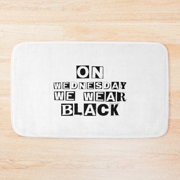 Item preview, Doodle Quote on wednesdays we wear black designed and sold by Izaa-aart.