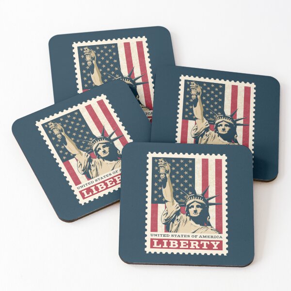 Item preview, USA - Vintage Stamp Illustration designed and sold by GoodOldVintage.
