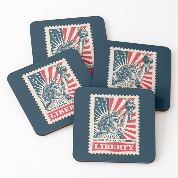 Item preview, USA - Vintage Stamp Illustration designed and sold by GoodOldVintage.