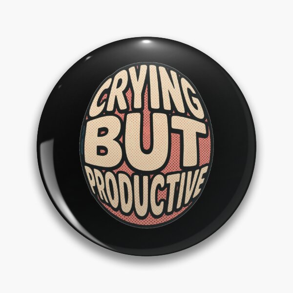 Item preview, Crying But Productive - oval designed and sold by Stefrait-7.