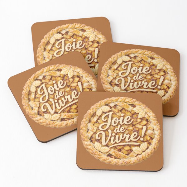 Item preview, Fruit tart on puff pastry, personalized with the French expression "Joie de vivre"! designed and sold by Alan-David.