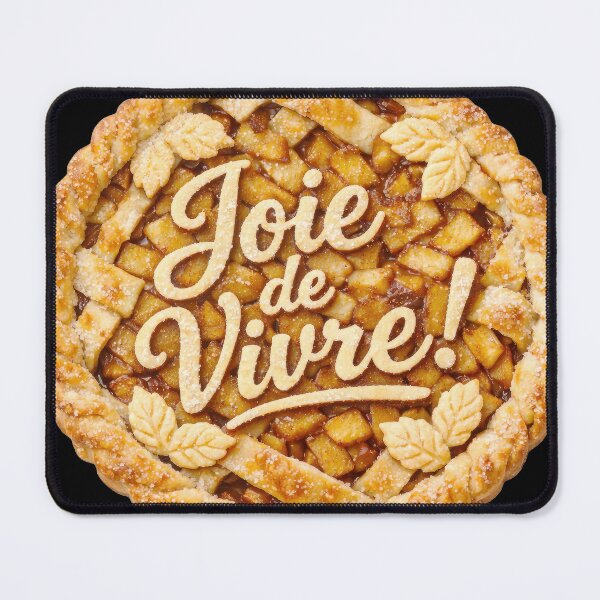 Item preview, Fruit tart on puff pastry, personalized with the French expression "Joie de vivre"! designed and sold by Alan-David.