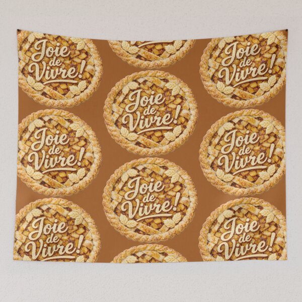 Item preview, Fruit tart on puff pastry, personalized with the French expression "Joie de vivre"! designed and sold by Alan-David.